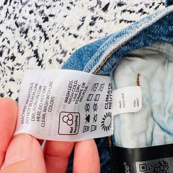 Reformation Tazz denim slit front maxi skirt, blue, Size 26 M65 - Picture 11 of 11